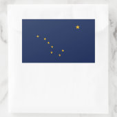 Alaska State Flag Design Rechthoekige Sticker (Tas)