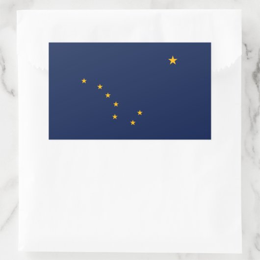 Alaska State Flag Design Rechthoekige Sticker (Tas)