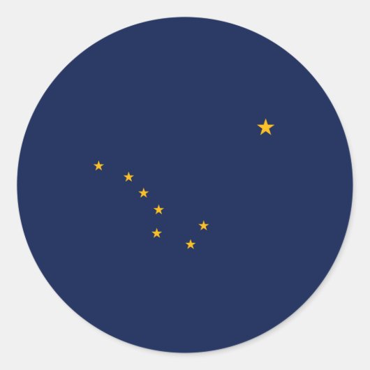 Alaska State Flag Design Ronde Sticker (Voorkant)