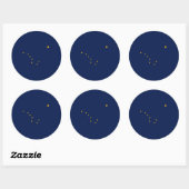 Alaska State Flag Design Ronde Sticker (Vel)