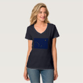 Alaska State Flag Design T-shirt (Voorkant volledig)