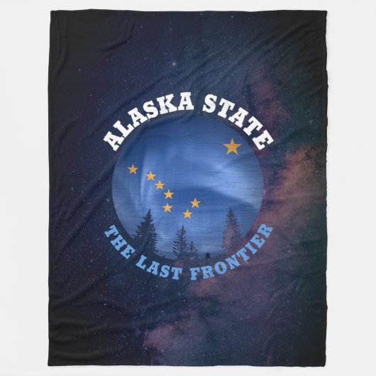 ALASKA STATE FLAG FLEECE DEKEN (Voorkant)