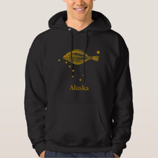 Alaska State Flag Halibut Vist Hoodie