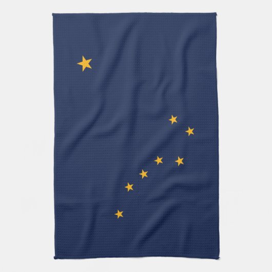 Alaska State Flag Kitchen Towel Theedoek (Verticaal)