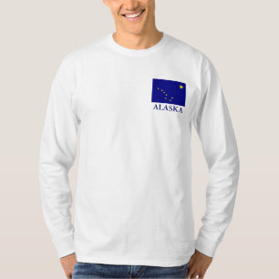 Alaska State Flag mannen Long Sleeve T-shirt