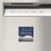 Alaska State Flag Mt McKinley Magnet (Insitu (Vaatwasser))