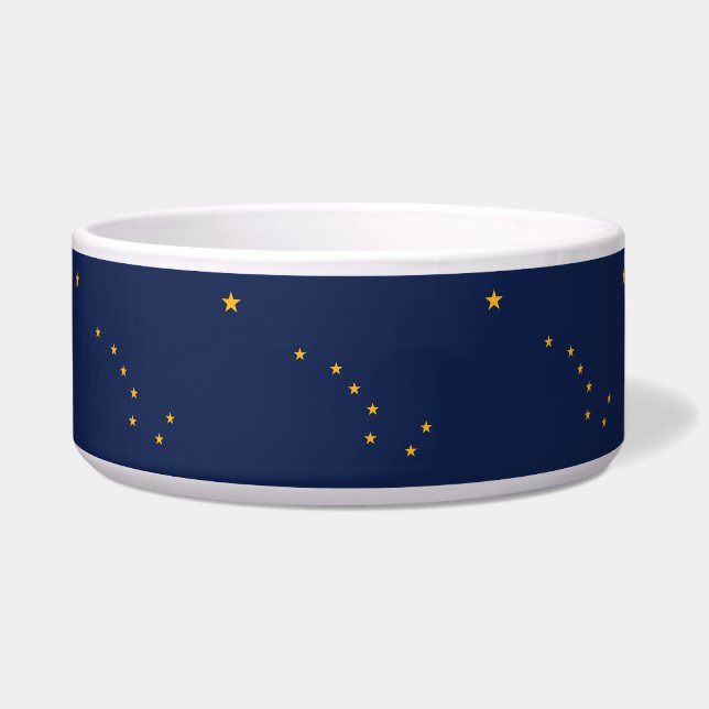 Alaska State Flag Pet Bowl Voerbakje (Rechts)