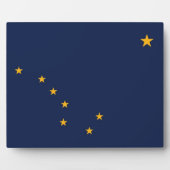 Alaska State Flag Plaque Fotoplaat (Voorkant)