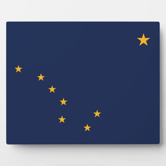 Alaska State Flag Plaque Fotoplaat (Voorkant)