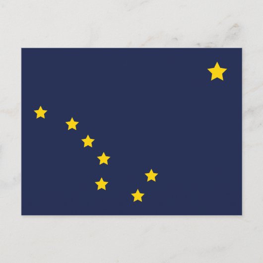 Alaska State Flag Postcard Big Dipper Polaris Briefkaart (Voorkant)