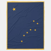 Alaska State Flag Print Patriot Fleece Deken (Voorkant)