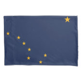 Alaska State Flag Print Patriot Kussensloop (Voorkant)
