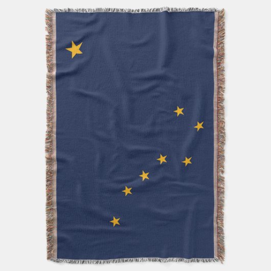 Alaska State Flag Print Patriottisch Deken (Voorkant Verticaal)