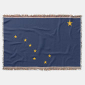 Alaska State Flag Print Patriottisch Deken (Voorkant)