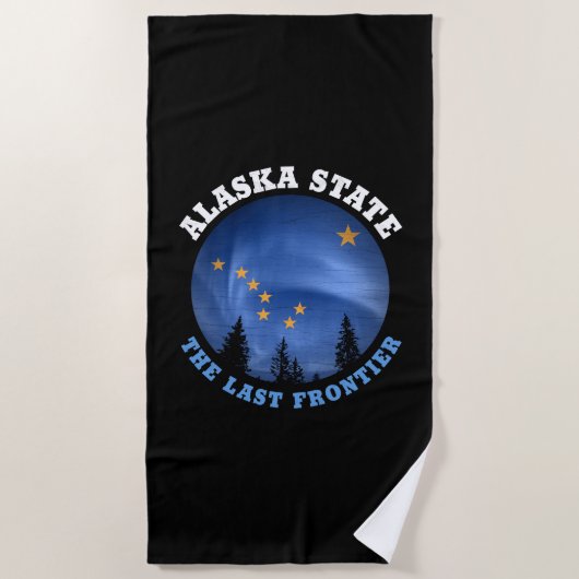 ALASKA STATE FLAG STRANDLAKEN (Voorkant)