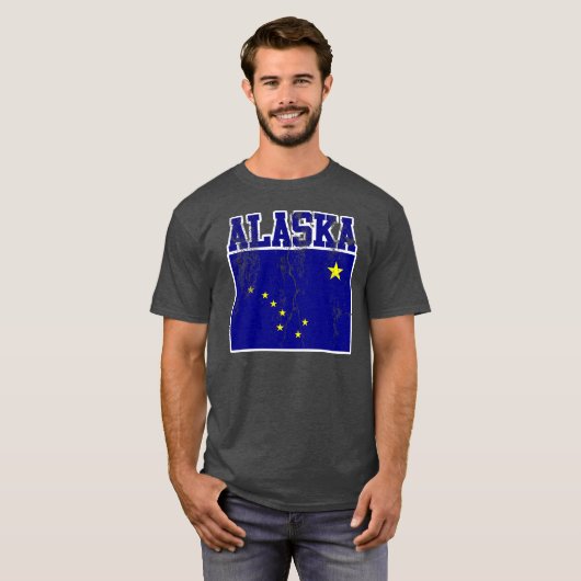 Alaska State Flag T-shirt (noodlijdend) (Voorkant volledig)