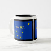 Alaska State Flag Two Tone Mok van Janz (Voorkant links)