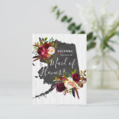 Alaska State Floral... word jij mijn bruidsmeisje Kaart (Staand voorkant)