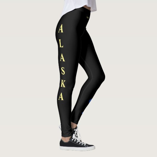 Alaska State Forget Me Nots Staatsbloem Leggings (Rechts)