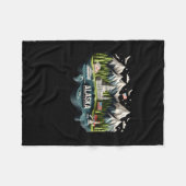 Alaska State in de Verenigde Staten Sticker Fleece Deken (Voorkant (Horizontaal))