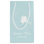 Alaska State-kaart bestemming bruiloft gunsten Klein Cadeauzakje (Achterkant)