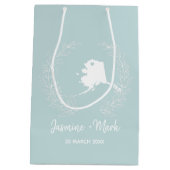 Alaska State-kaart bestemming bruiloft gunsten Medium Cadeauzakje (Achterkant)