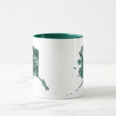 Alaska State Map Illustration Mok (Midden)