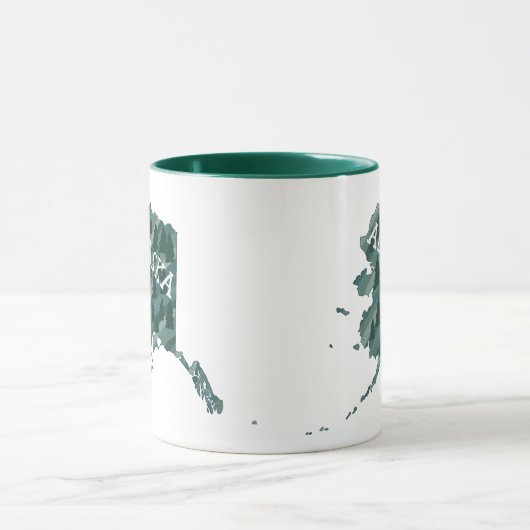 Alaska State Map Illustration Mok (Midden)