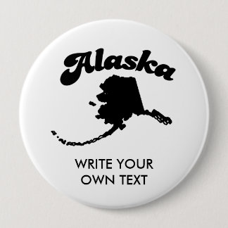 ALASKA STATE MOTTO T-SHIRT RONDE BUTTON 4,0 CM
