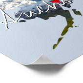 Alaska State Photo insert and town name Poster (Hoek)