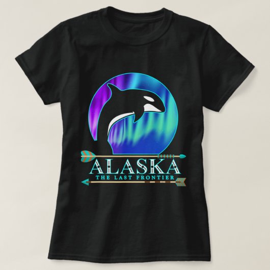 Alaska State Pride Alaska Northern Lights Alaskan T-shirt (Design voorkant)
