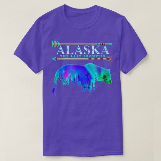 Alaska State Pride Alaska Northern Lights Alaskan T-shirt (Design voorkant)