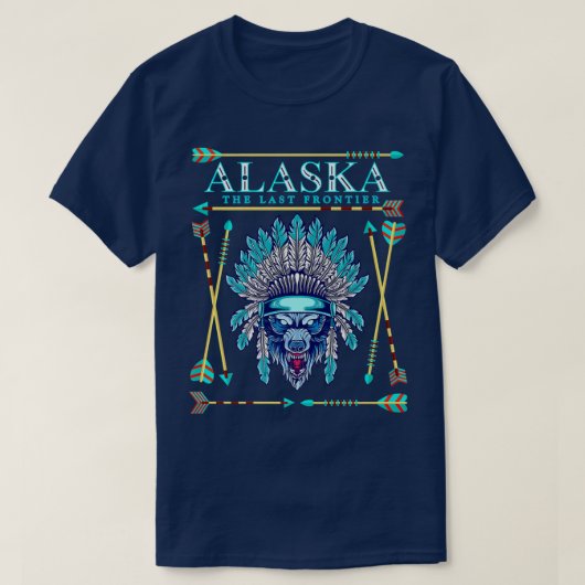 Alaska State Pride Alaska Northern Lights Alaskan T-shirt (Design voorkant)
