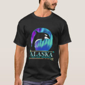 Alaska State Pride Alaska Northern Lights Alaskan T-shirt (Voorkant)