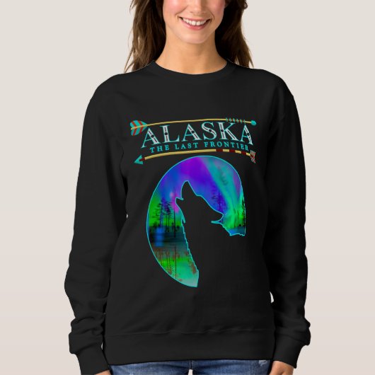 Alaska State Pride Alaska Northern Lights Alaskan Trui (Voorkant)