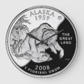 Alaska State Quarter Clock Grote Klok (Voorkant)