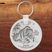 Alaska State Quarter Sleutelhanger (Voorkant)