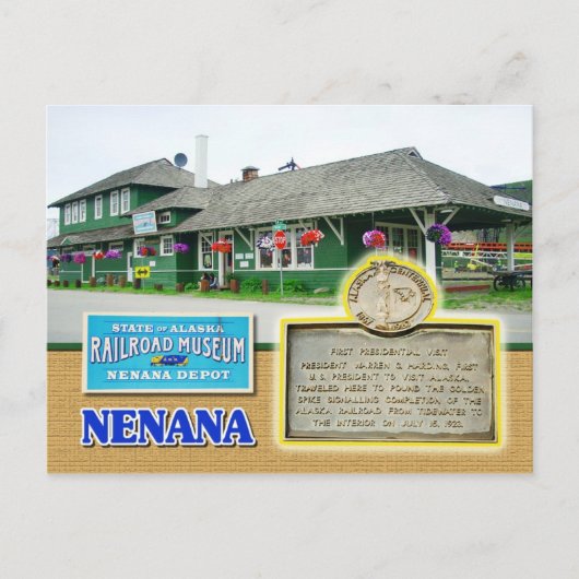 Alaska State Railroad Museum, Nenana, Alaska Briefkaart (Voorkant)