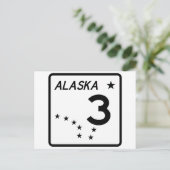 Alaska State Route 3 Briefkaart (Staand voorkant)