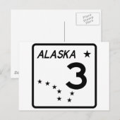 Alaska State Route 3 Briefkaart (Voorkant / Achterkant)