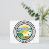 Alaska State Seal Briefkaart (Staand voorkant)