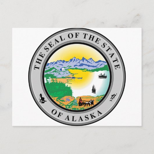 Alaska State Seal Briefkaart (Voorkant)