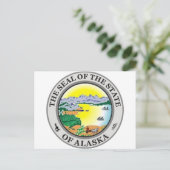 Alaska State Seal Briefkaart (Staand voorkant)