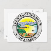 Alaska State Seal Briefkaart (Voorkant / Achterkant)