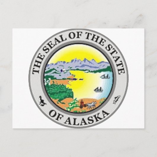 Alaska State Seal Briefkaart (Voorkant)