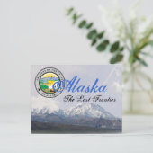 Alaska State Seal Mount McKinley Post Kaart (Staand voorkant)