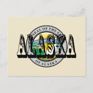 Alaska State Seal Post Card Briefkaart