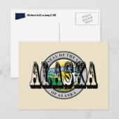 Alaska State Seal Post Kaart (Voorkant / Achterkant)