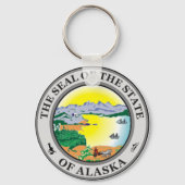 Alaska State Seal Sleutelhanger (Voorkant)