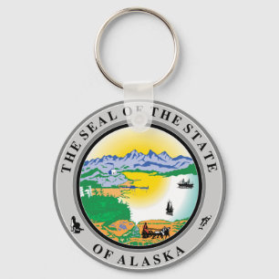 Alaska State Seal Sleutelhanger